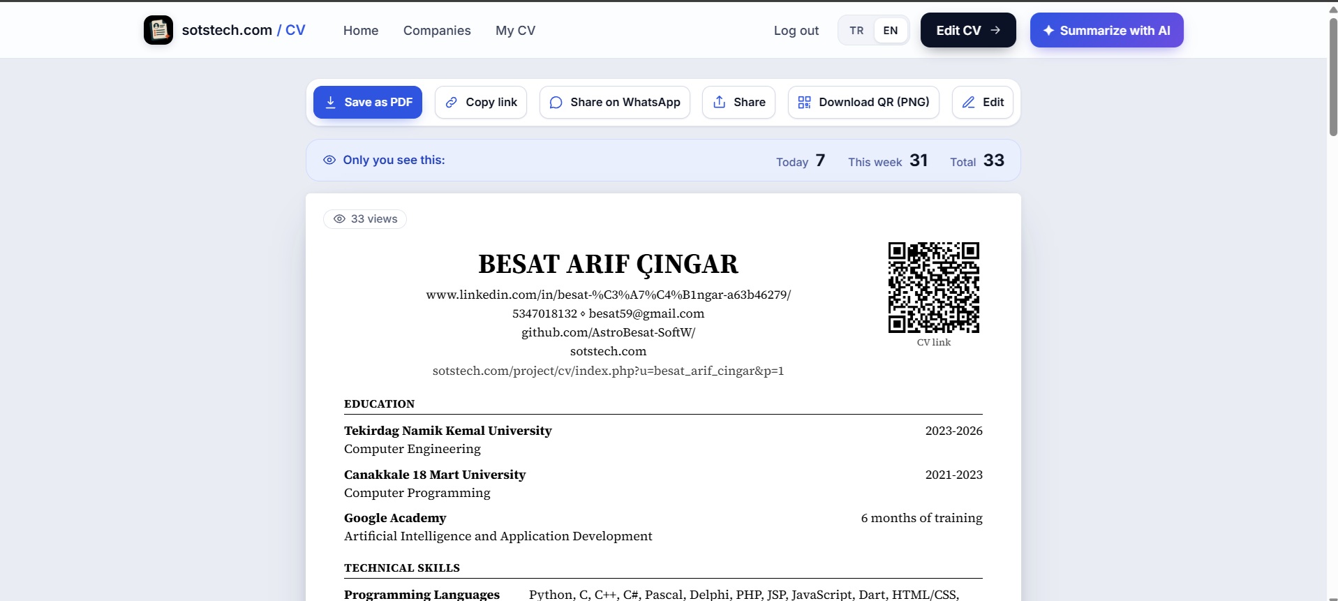 CV Builder screenshot 4