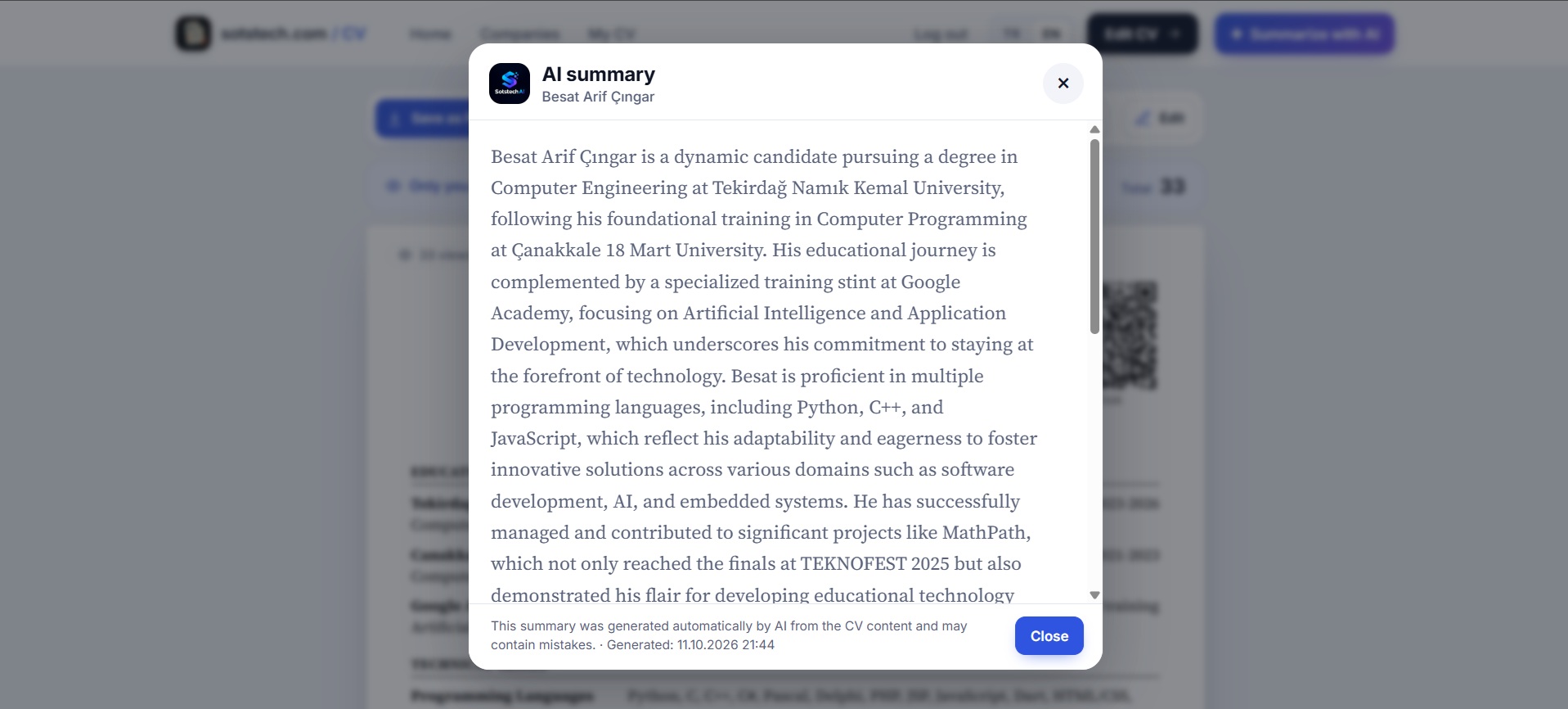 CV Builder screenshot 5