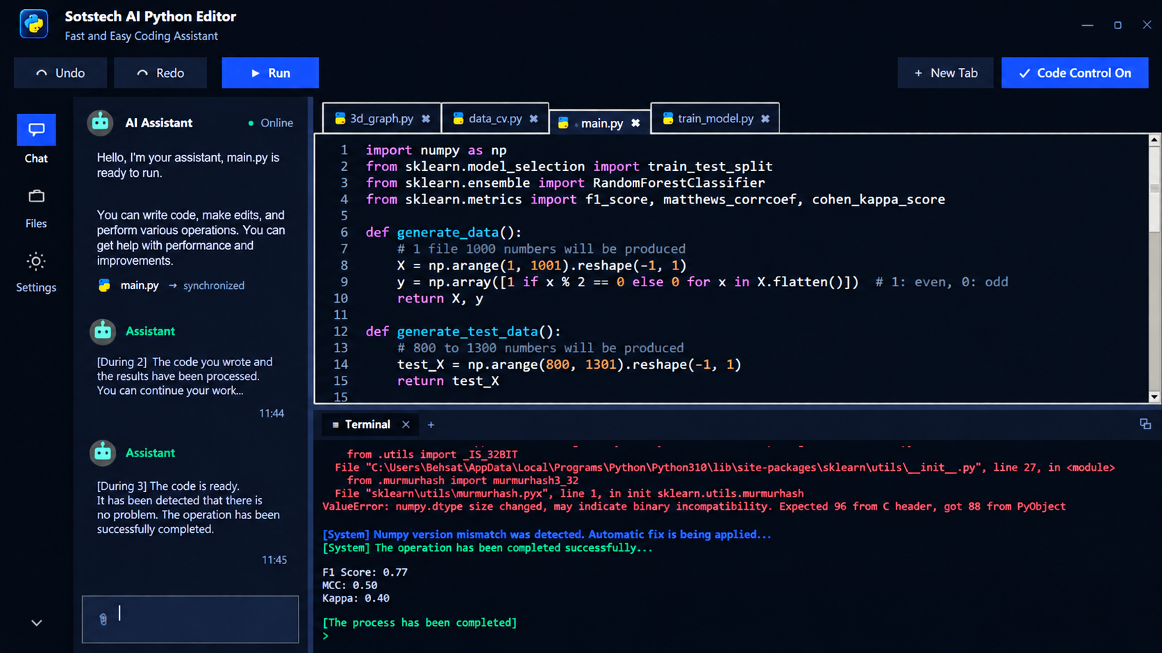 Sotstech Python Editor screenshot 2